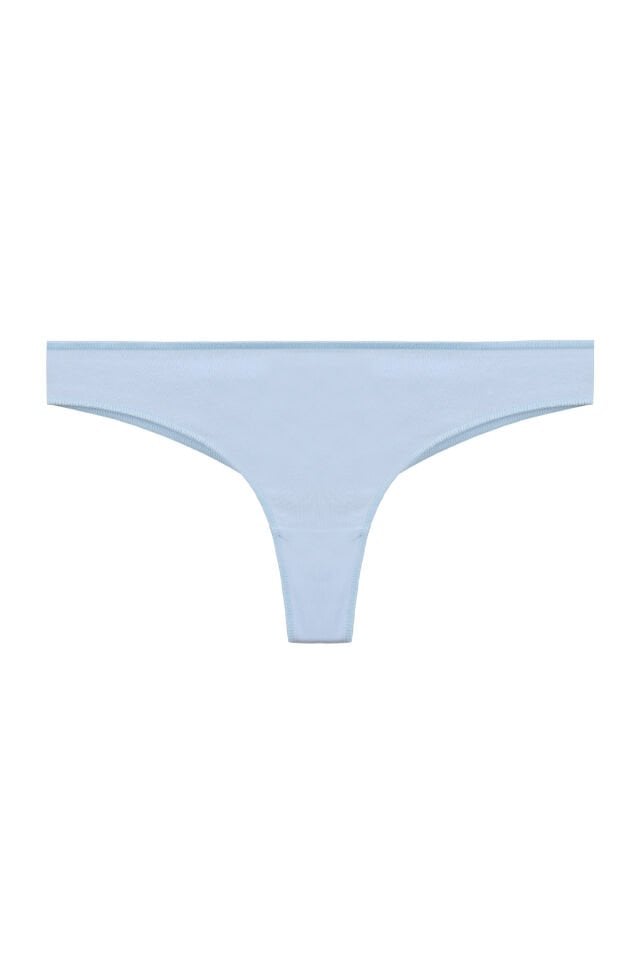 Kadın Pamuklu 3'lü Brazilian Külot Lacivert - Beyaz - L - XL