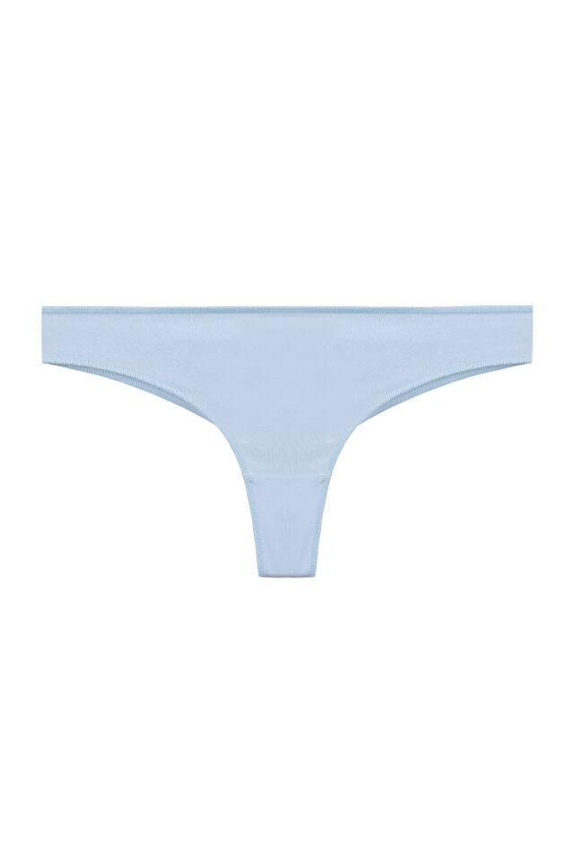 Kadın Pamuklu 3'lü Brazilian Külot Lacivert - Beyaz - L - XL