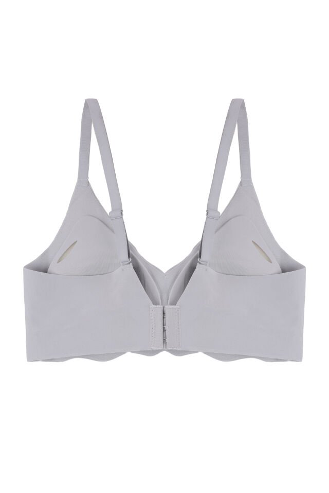 Balensiz Lazer Dikişsiz Görünmez Çıkarılabilir Pedli Sütyen 85B - Bebe Mavisi