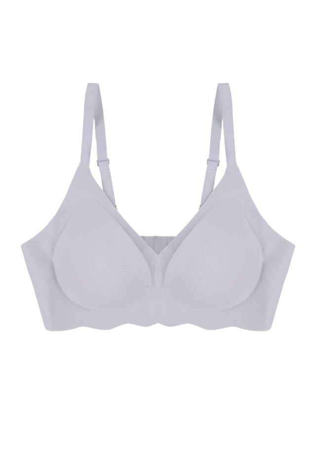 Balensiz Lazer Dikişsiz Görünmez Çıkarılabilir Pedli Sütyen 90B - Bebe Mavisi