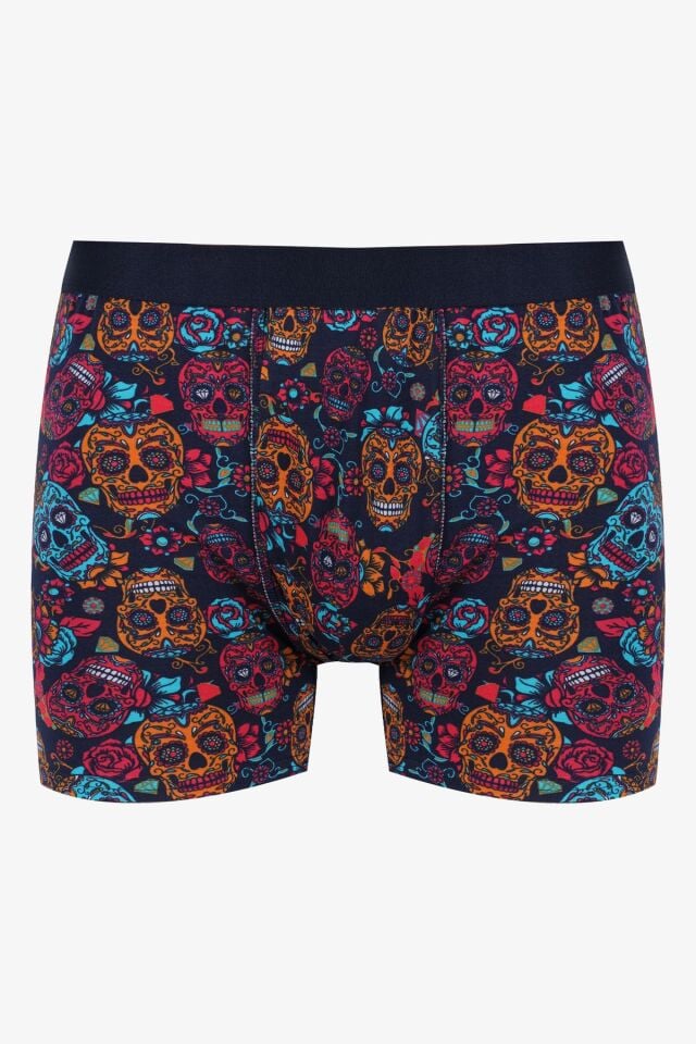 Erkek Tekli Desenli Pamuklu Boxer KO9003BX-46 - M