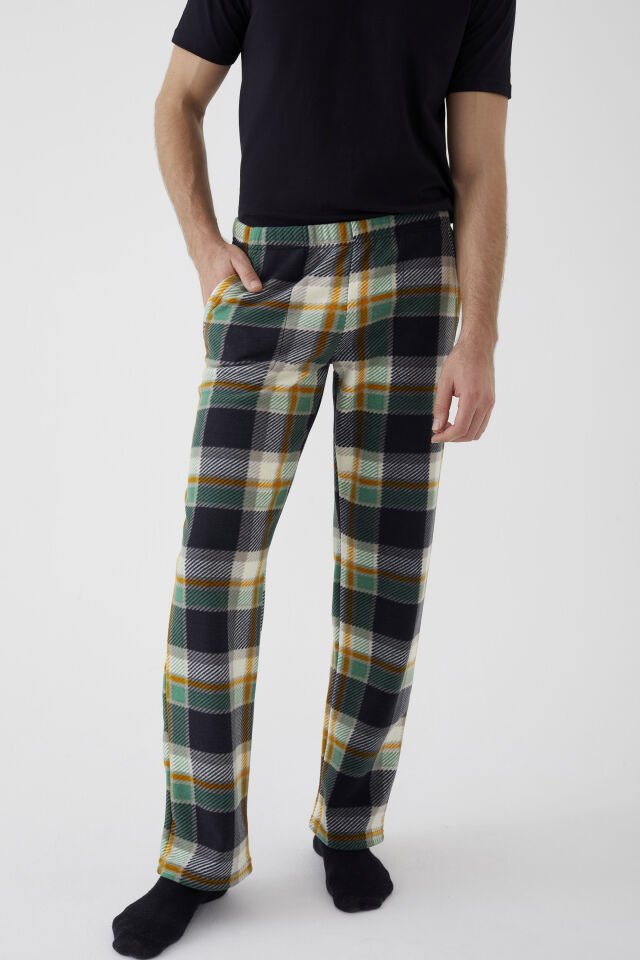 Erkek Füme Cep Detaylı Polar Tek Alt