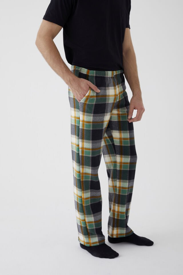 Erkek Füme Cep Detaylı Polar Tek Alt