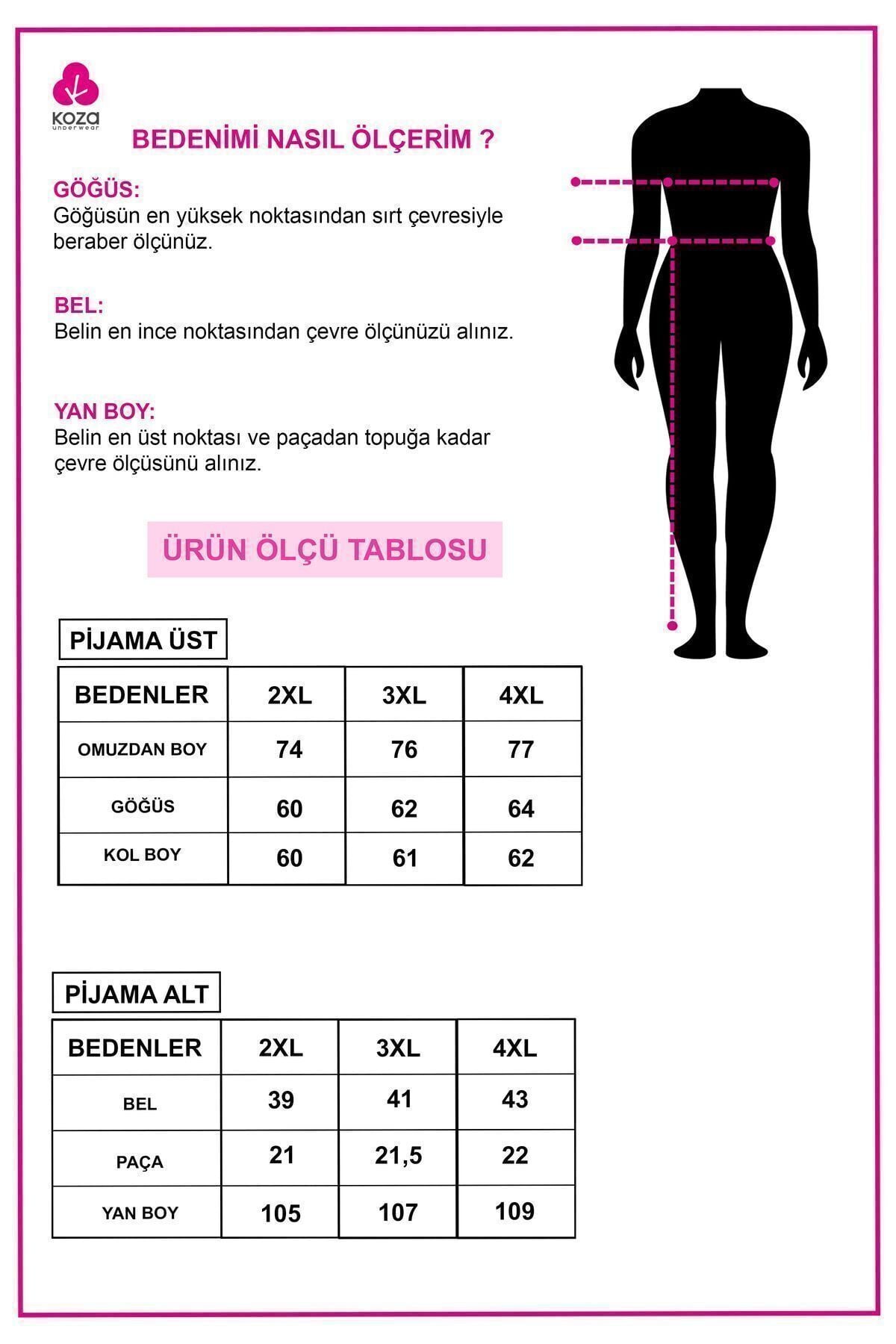 Kadın Minik Leopar Desenli Curve Büyük Beden Battal Pamuklu Pijama Takımı Çok Renkli - 4XL - Çok Renkli - 4XL