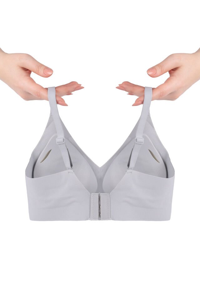 Balensiz Lazer Dikişsiz Görünmez Çıkarılabilir Pedli Sütyen 75B - Bebe Mavisi