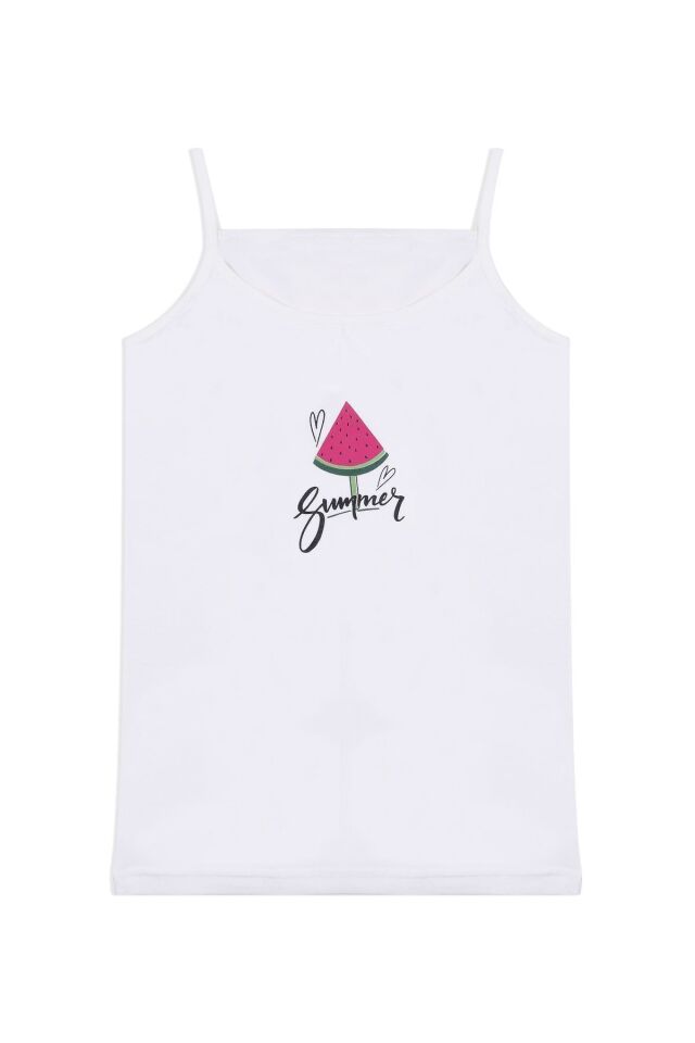 Kız Çocuk 3'lü Desenli Atlet 1056-19 - 9-11 Yaş - 1056-19 - 9-11 Yaş