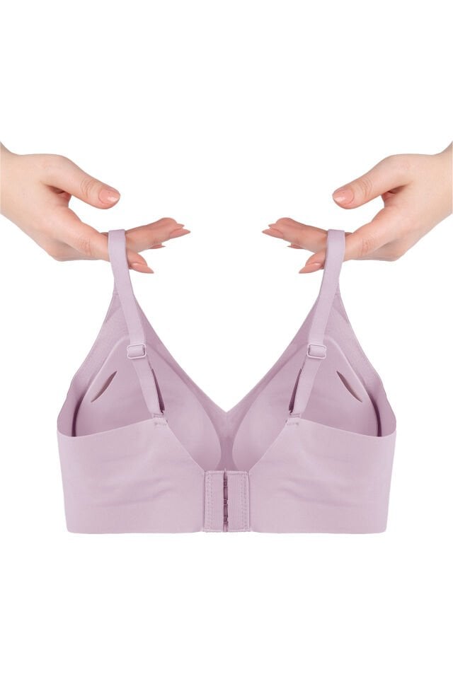 Balensiz Lazer Dikişsiz Görünmez Çıkarılabilir Pedli Sütyen 90B - Gül Kurusu