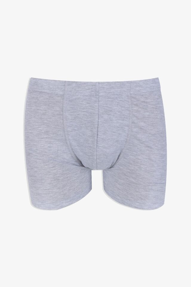 Erkek 2'li Pamuklu Likralı Lastikli Boxer 9177 grimelanj-lacivert - M